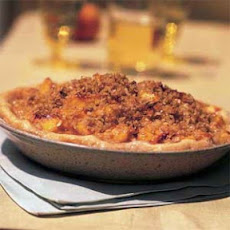Brown Sugar-Peach Pie with Coconut Streusel