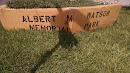 Albert Memorial. Watson Memorial Park Entrance Sign