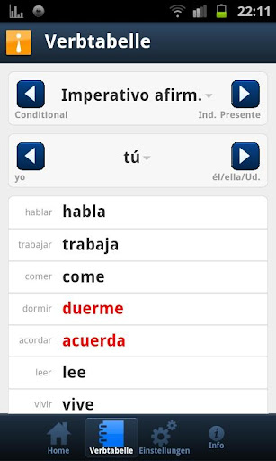 【免費教育App】Conjuga -- Spanish Verbs-APP點子