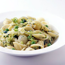 Orecchiette with Savoy Cabbage, Peas, and Lemon Cream