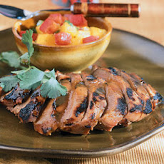 Barbecued Duck with Mango Salsa