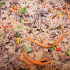 Easy Rice and Hamburger One Dish Dinner