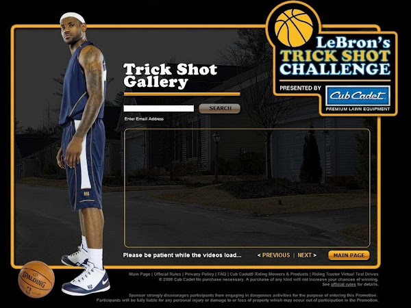 Cub Cadet LeBron8217s Trick Shot Challenge