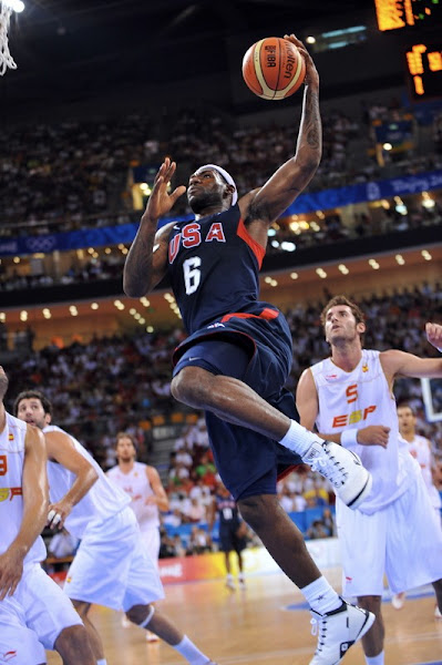 King James and USA Team Handle Spain a Blowout Loss