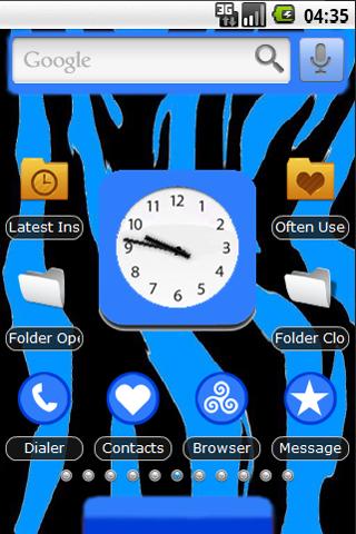 Blue Zebra Theme