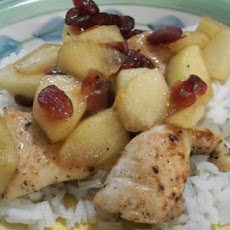 Chicken Tenders With Apple Cranberry Marsala Sauce