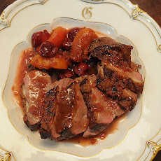 Roasted Duck Breast with Sour Cherries