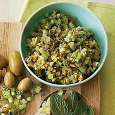 Minty Green Olive-Celery Salsa