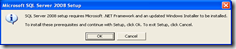 Prerequisite Warning Dialog
