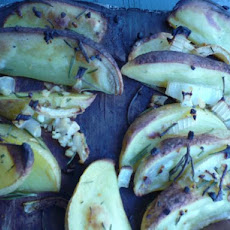 Cedar Plank Potato Wedges