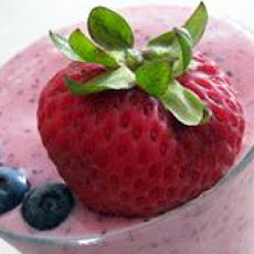 Red, White, and Blue Fruit Smoothie