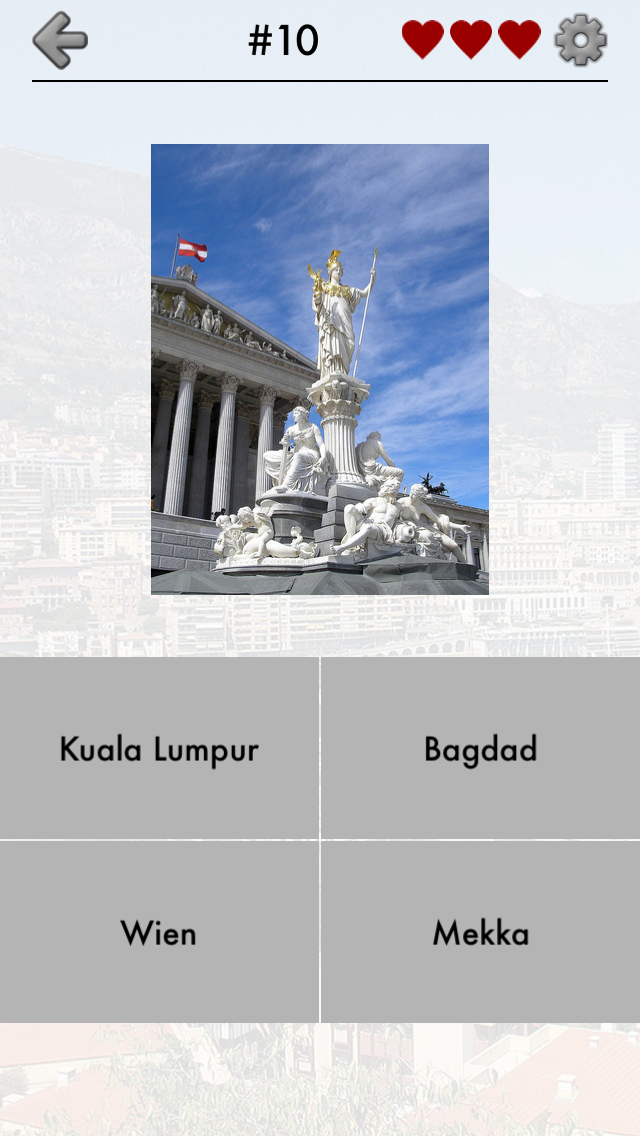 Android application Cities of the World Photo-Quiz - Guess the City screenshort