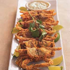 Cornmeal-Crusted Soft-Shelled Crabs with Cilantro-Lime Tartar Sauce