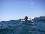 Shawna Franklin taking off into the wind in her Explorer on Lake Michigan.