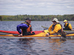 Professor Ken Fink of Maine, and Dr. Steve Bailey performing a rescue at the WMCKA instructor update.