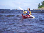 Dorothy enjoying the conditions on lake superior