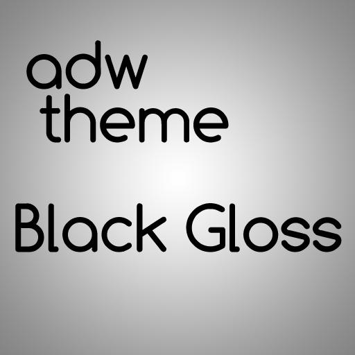 ADW Theme Black Gloss2 LOGO-APP點子