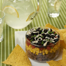 Layered Guacamole Ranch Party Dip