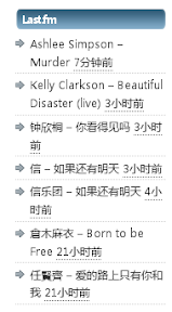 点击查看大图 lastfm for wordpress 效果