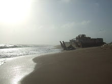 Desolated house on the beach