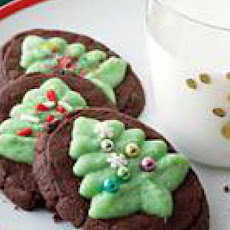 Chocolate-Mint Evergreen Cookies