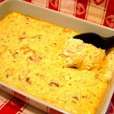 Creamy Rice and Mushroom Bake