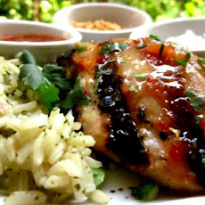 Thai Grilled Chicken With Honey-Chili Glaze