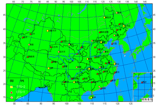 中国地震台分布图