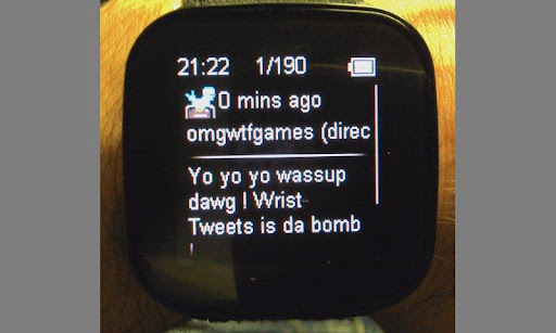 Wrist Tweets demo