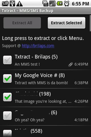 Txtract MMS SMS Backup