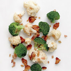 Broccoli and Cauliflower with Bacon Vinaigrette