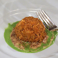 Crab Cakes with Grainy Mustard and Scallion Sauces