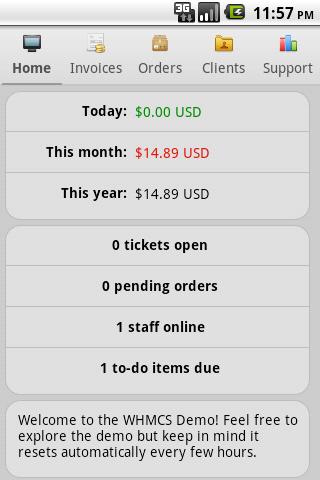 aWHMCS Official WHMCS App