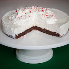 Frozen Black Bottom Peppermint Pie