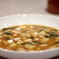 Potaje de Vigilia (Spanish Fasting Soup with Beans, Thickened with Bread)