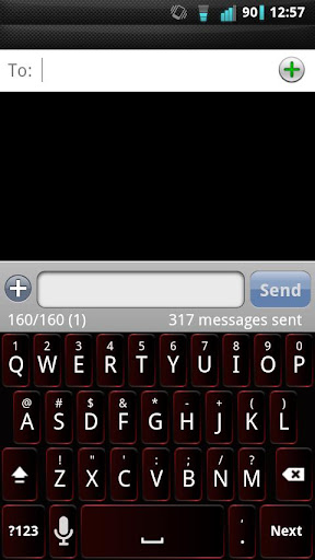 Dark Red Keyboard Skin