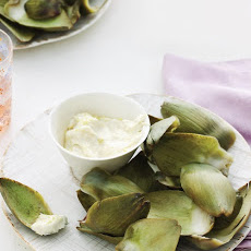 Steamed Artichokes with Lemon-Garlic Aioli