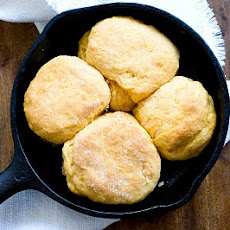 Sweet potato biscuits with chorizo cream gravy