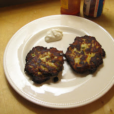 Green Chile and Chorizo Potato Pancakes