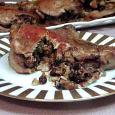 Apple-Raisin Stuffed Pork Chops