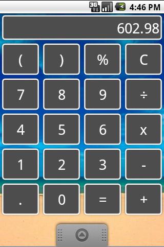 Calculator Widget Themed