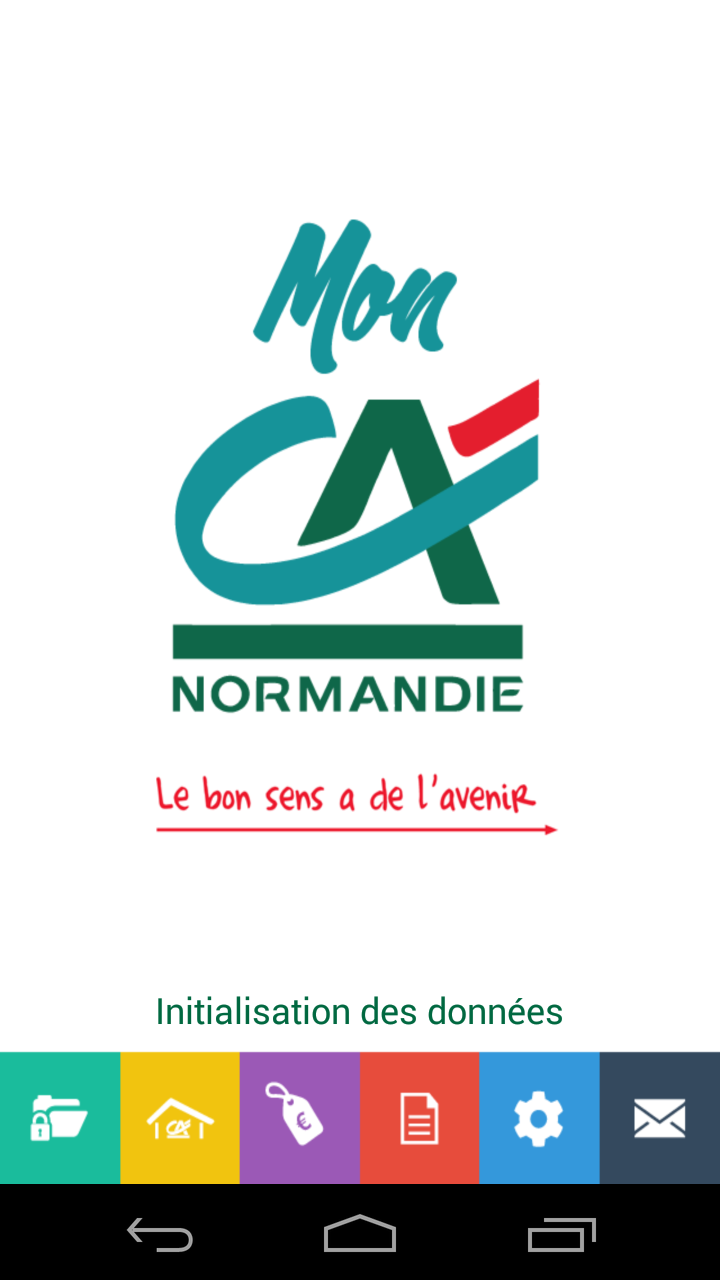 Android application Mon CA Normandie screenshort