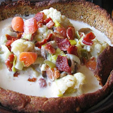Bacon, Blue Cheese, Cauliflower Chowder