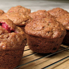 Persimmon Spice Muffins with Cranberries