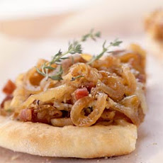 Fontina, Caramelized-Onion, and Pancetta Pizza