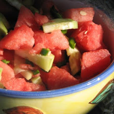 Watermelon and Cucumber Salad