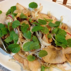 Shaved Fennel and Apple Salad with Sultanas, Mint, and Almonds