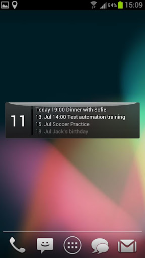 NextFour Agenda Widget