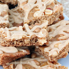 Peanut Brittle Cookies with Peanut Butter Icing