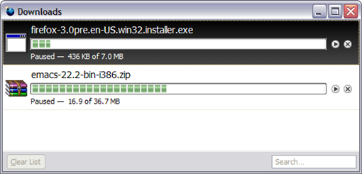 the page Download Manager